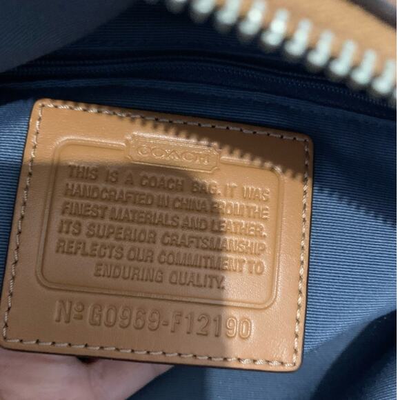 COACH y2k 2009 Signature Denim Hobo Shoulder Bag - Picture 8 of 8